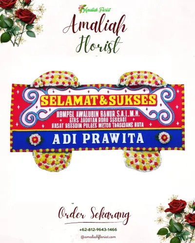 Karangan Bunga Ucapan Selamat di Pakowa